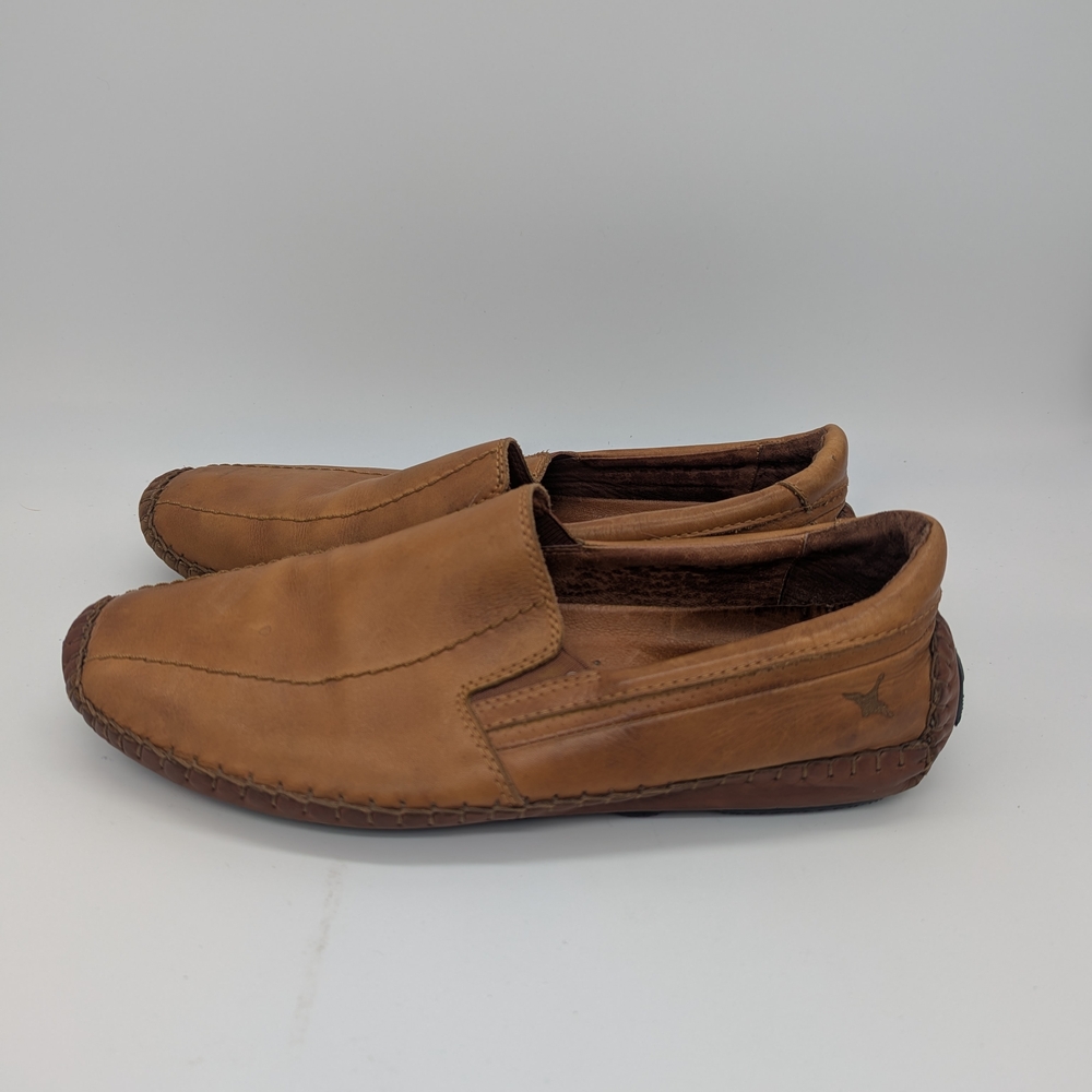 Pikolinos Men’s Casual Loafers Jerez Tan Leather Driving Shoes EU 41 US 8 Resort